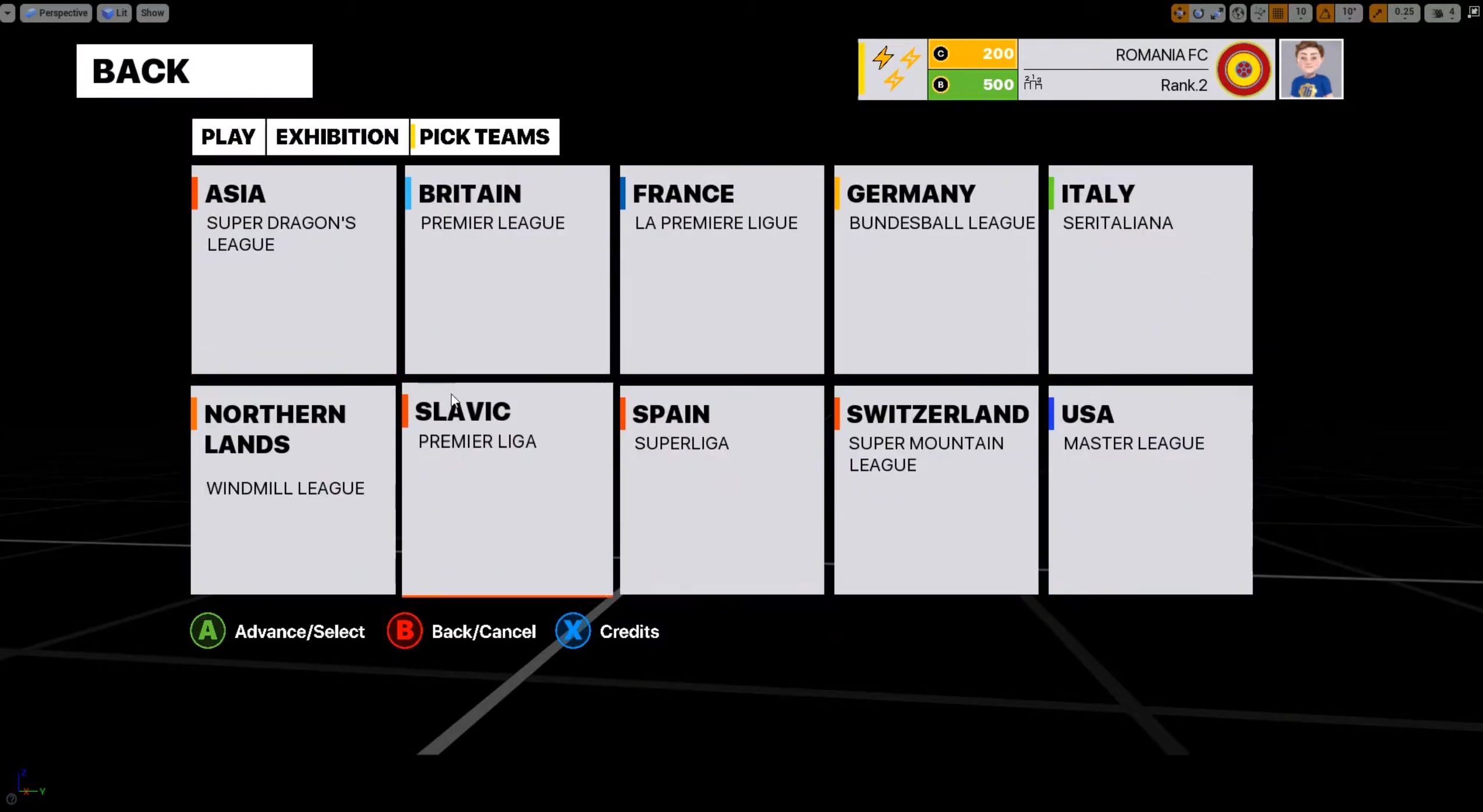 Fifa Style Main Menu screenshot 4