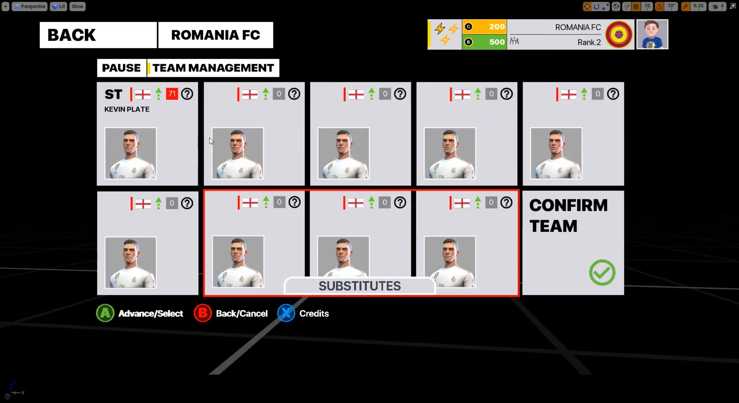 Fifa Style Main Menu screenshot 5